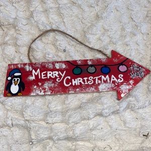 Hand Painted Holiday Decor Happy Holidays Sign